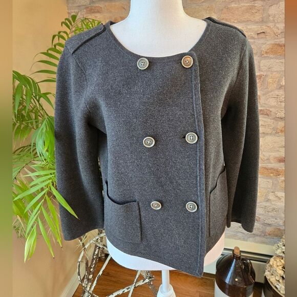 LOFT Jackets & Blazers - LOFT Charcoal Sweater